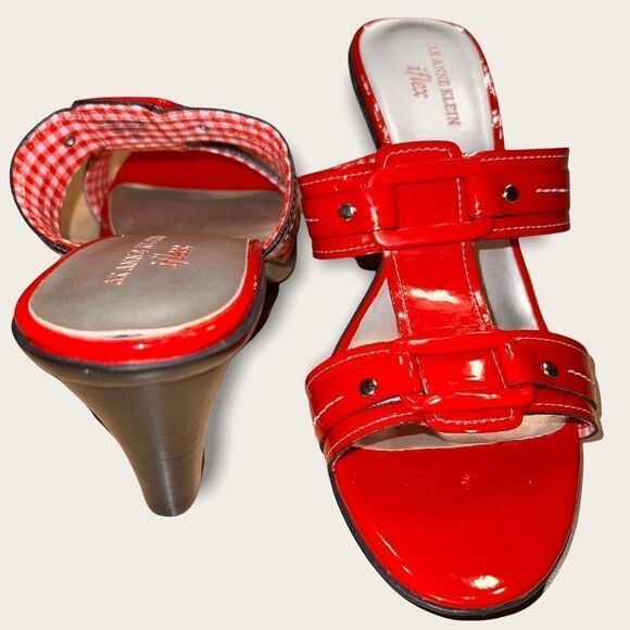 NWOT AK Anne Klein iflex Red Heels sz 10 - Picture 4 of 7
